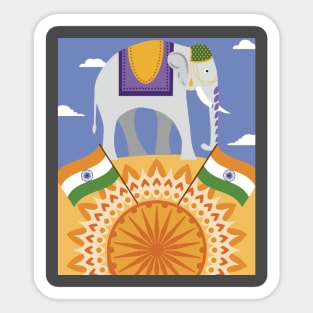 India Colors Sticker